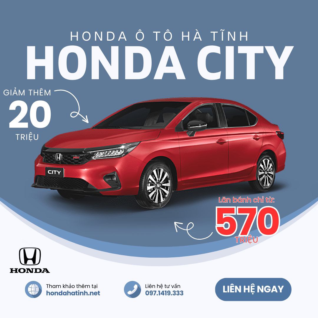 honda city - Honda Ô tô Hà Tĩnh - 0971419333